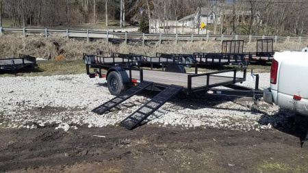 New 2026 MEB 83x14 ATV/Utility Trailer w/' Side Ramps