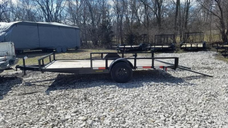 New 2026 MEB 83x14 ATV/Utility Trailer w/' Side Ramps