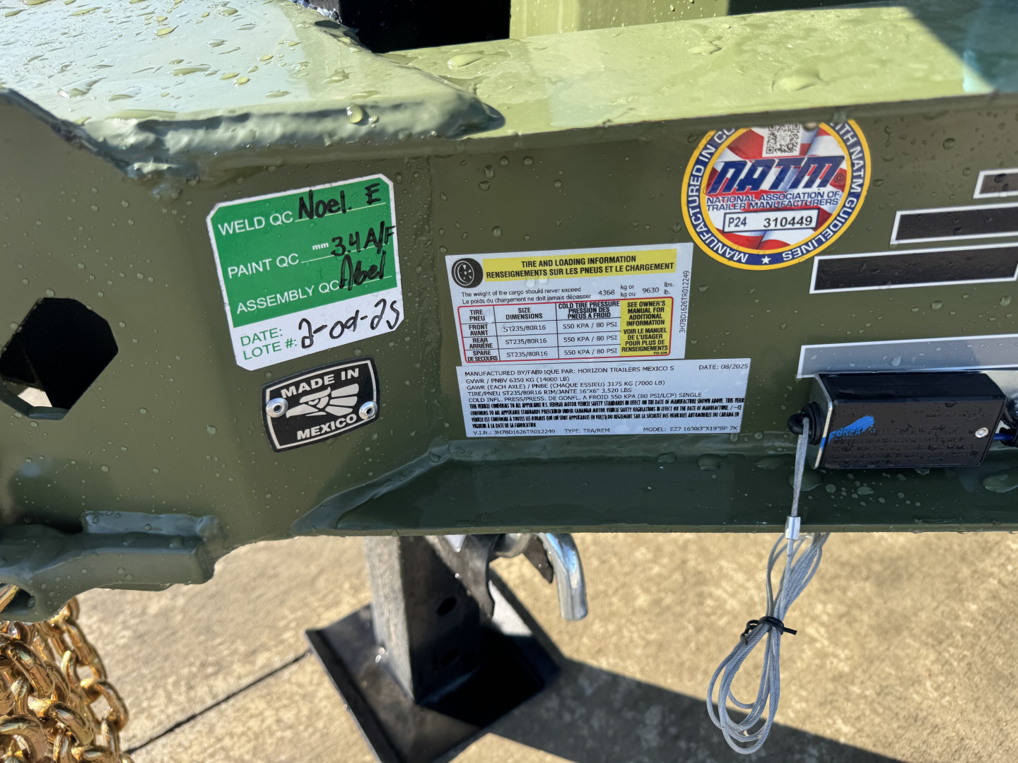 New NEW 2026 Horizon 16’x83”X19” EZ7 Dump Trailer 2-7000 lb axles = 14K