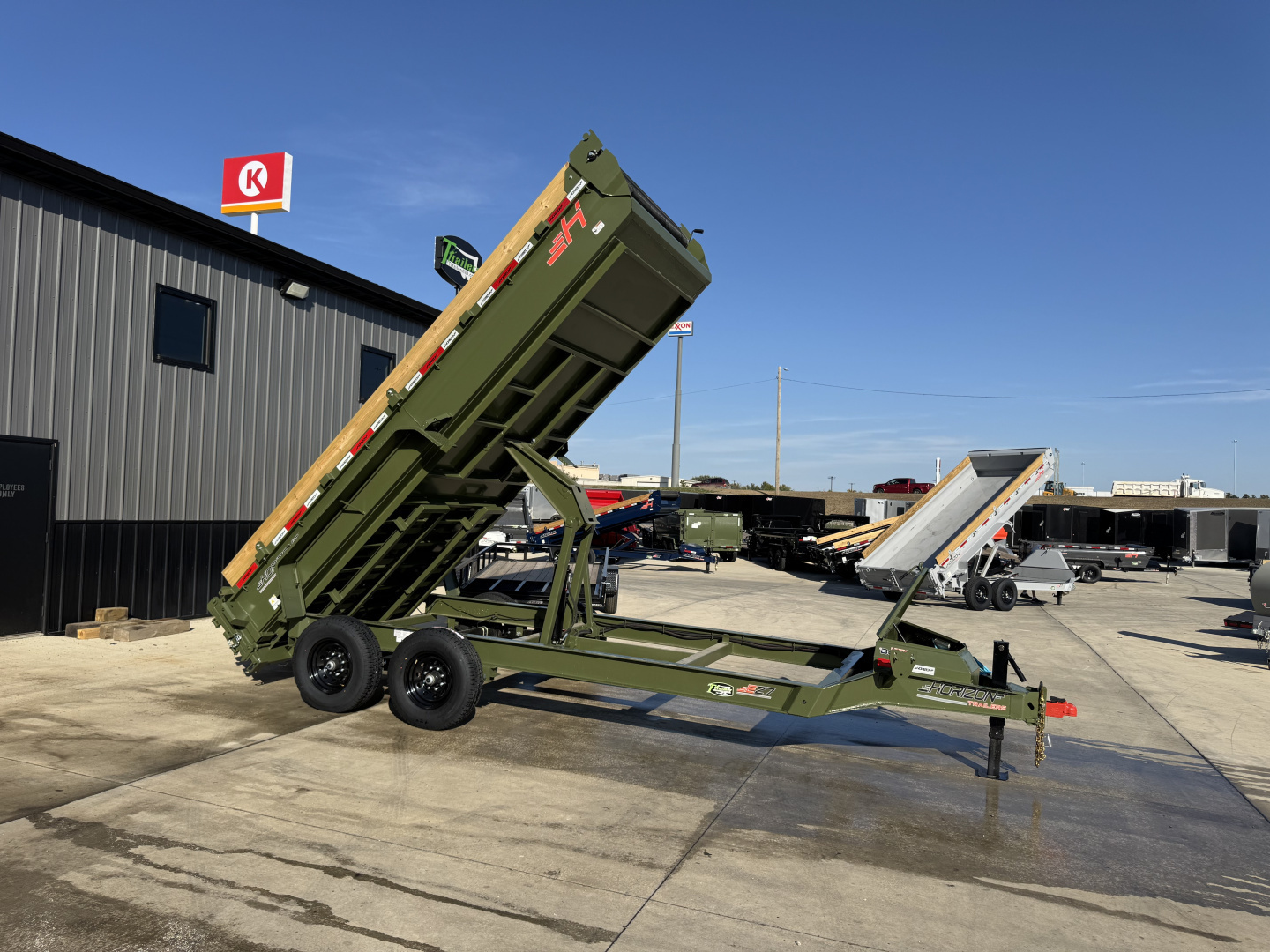 New NEW 2026 Horizon 16’x83”X19” EZ7 Dump Trailer 2-7000 lb axles = 14K