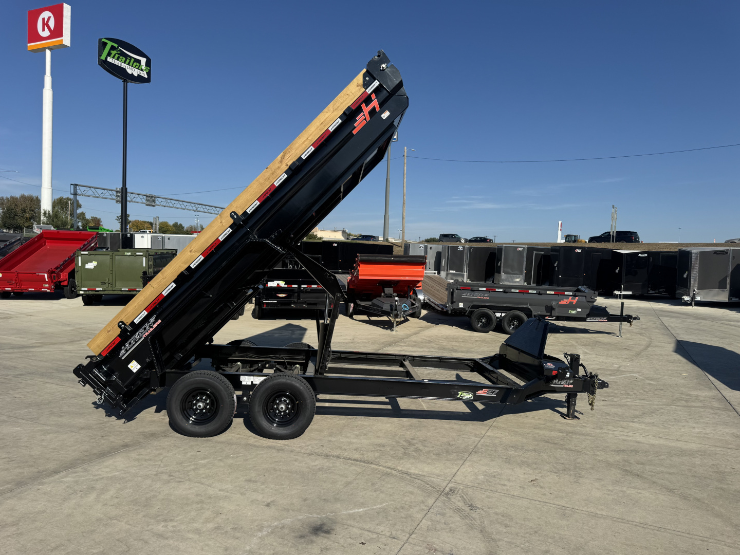 New NEW 2026 Horizon 16’x83”X19” EZ7 Dump Trailer 2-7000 lb axles = 14K