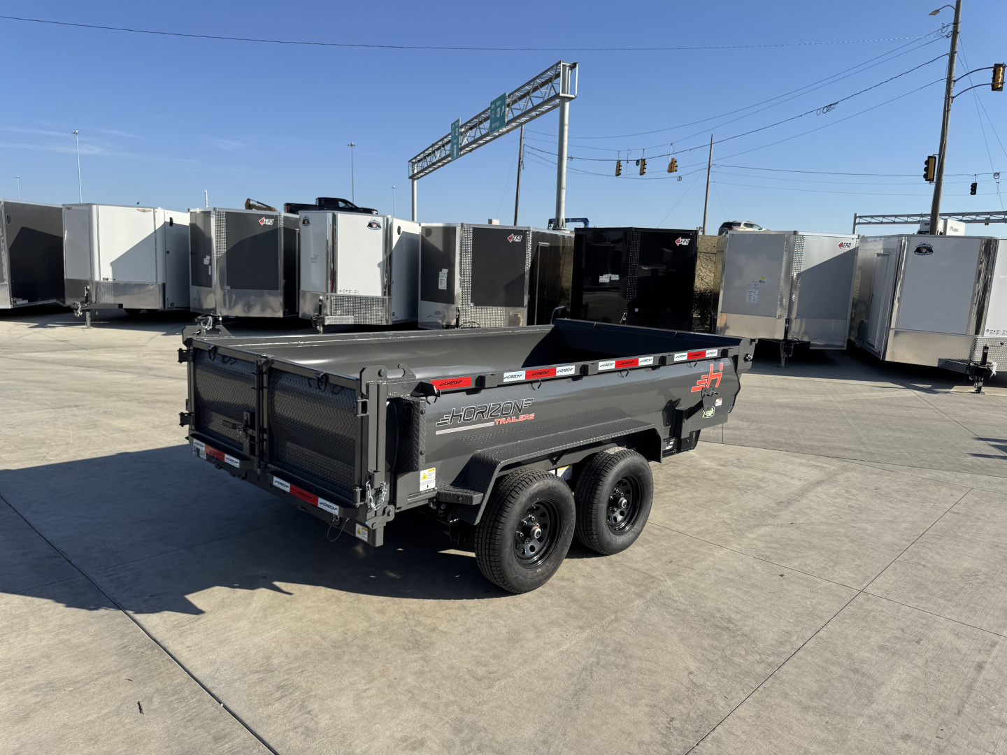 New NEW 2026 Horizon 12’x77”X24” HZ6 Dump Trailer 2-5200 lb axles = 10K