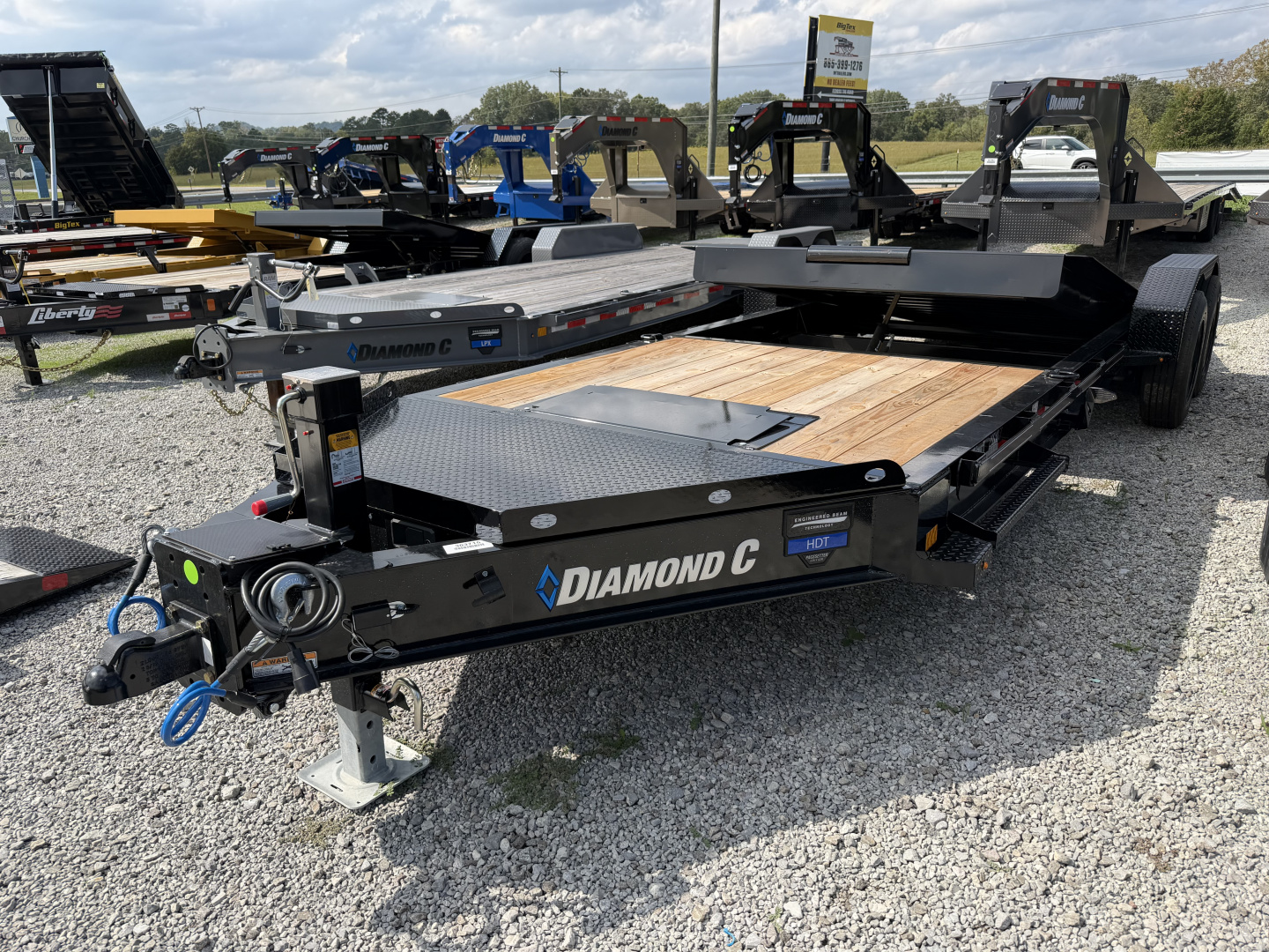 New 2026 Diamond C HDT208 Tilt Trailer PACESETTER EDITION WITH POP -UP WINCH AND ROLLER