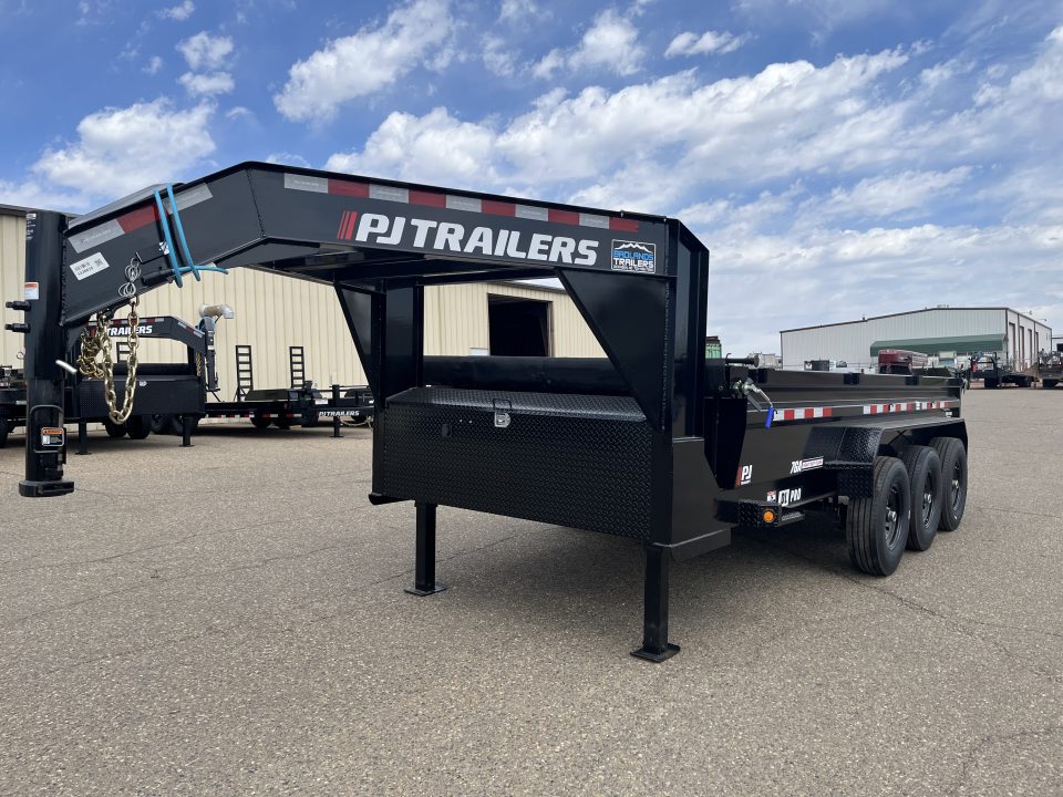 New 2026 PJ Trailers 83" x 16' DL Low Pro Dump Dump Trailer