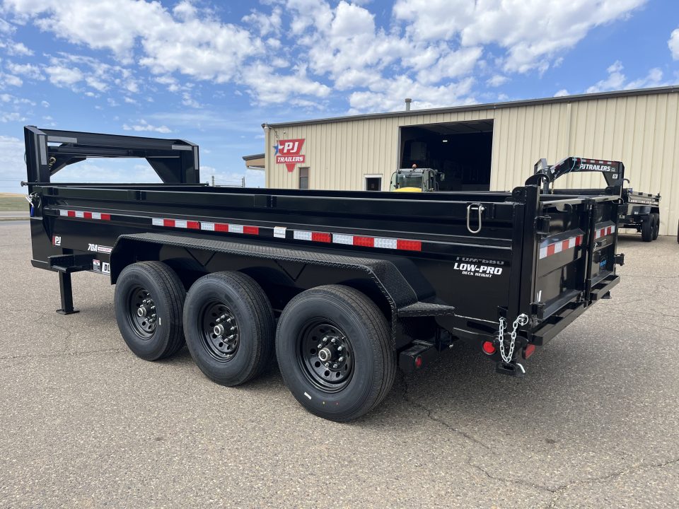 New 2026 PJ Trailers 83" x 16' DL Low Pro Dump Dump Trailer