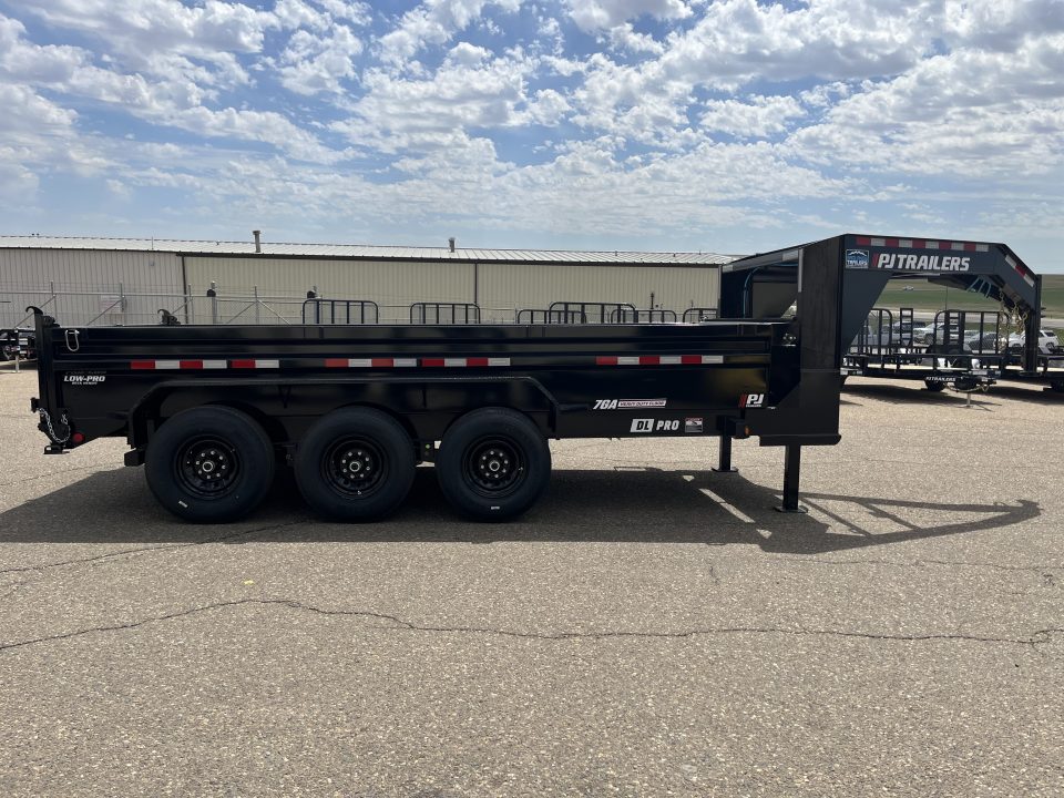 New 2026 PJ Trailers 83" x 16' DL Low Pro Dump Dump Trailer