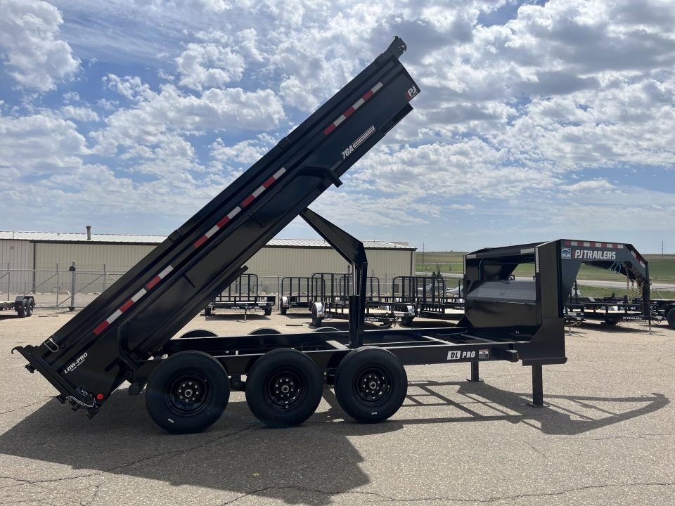 New 2026 PJ Trailers 83" x 16' DL Low Pro Dump Dump Trailer