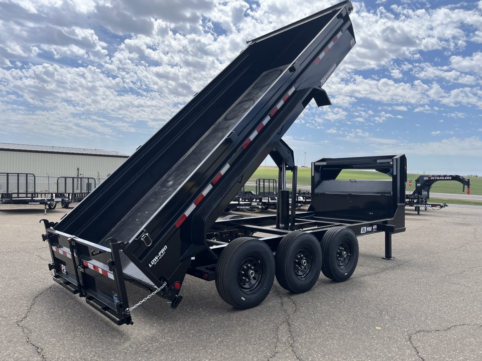 New 2026 PJ Trailers 83" x 16' DL Low Pro Dump Dump Trailer