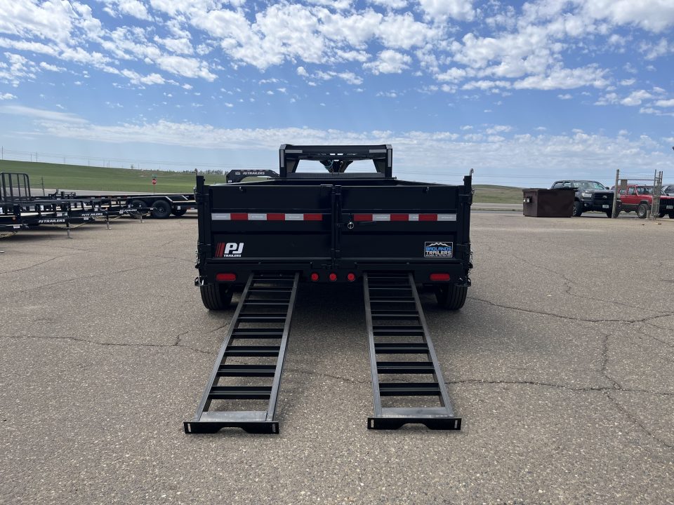 New 2026 PJ Trailers 83" x 16' DL Low Pro Dump Dump Trailer