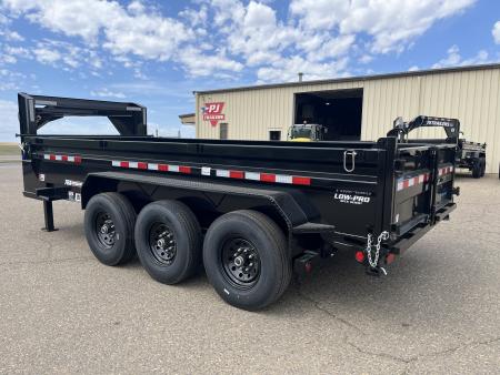 New 2026 PJ Trailers 83" x 16' DL Low Pro Dump Dump Trailer