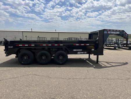 New 2026 PJ Trailers 83" x 16' DL Low Pro Dump Dump Trailer