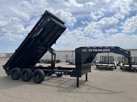 New 2026 PJ Trailers 83" x 16' DL Low Pro Dump Dump Trailer
