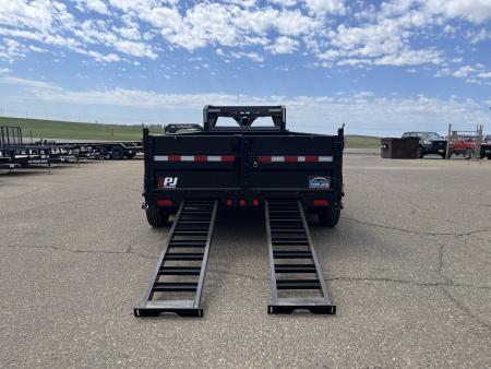 New 2026 PJ Trailers 83" x 16' DL Low Pro Dump Dump Trailer
