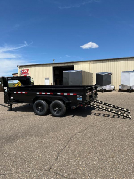New 2026 PJ Trailers 83" x 14' 14K Low-Profile Dump PRO (DL) Dump Trailer