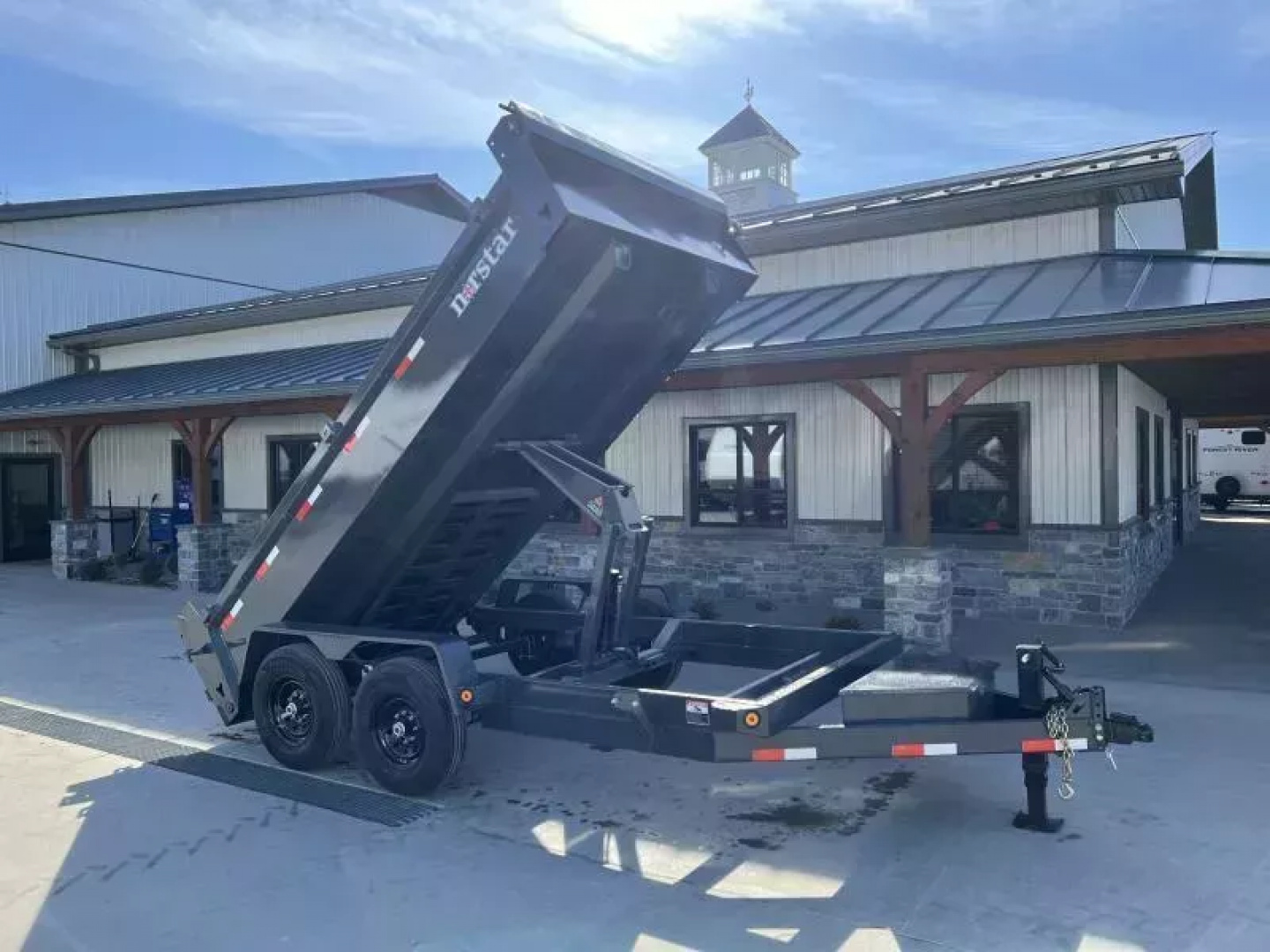 New 2026 Ironbull 7x14' Dump Trailer 14000# GVW * TARP KIT * 5X16 SCISSOR HOIST * 10GA FLOOR * FRONT/REAR BULKHEAD * UNDERMOUNT RAMPS