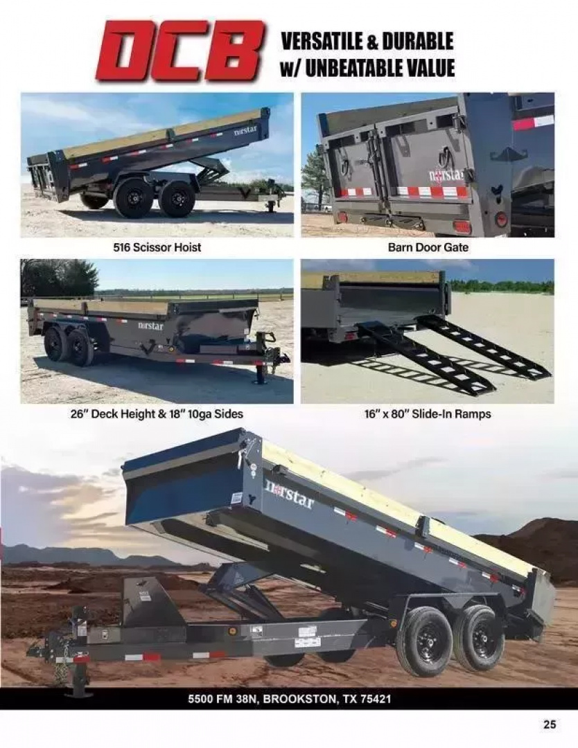 New 2026 Ironbull 7x14' Dump Trailer 14000# GVW * TARP KIT * 5X16 SCISSOR HOIST * 10GA FLOOR * FRONT/REAR BULKHEAD * UNDERMOUNT RAMPS
