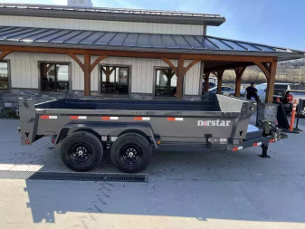 New 2026 Ironbull 7x14' Dump Trailer 14000# GVW * TARP KIT * 5X16 SCISSOR HOIST * 10GA FLOOR * FRONT/REAR BULKHEAD * UNDERMOUNT RAMPS