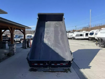 New 2026 Ironbull 7x14' Dump Trailer 14000# GVW * TARP KIT * 5X16 SCISSOR HOIST * 10GA FLOOR * FRONT/REAR BULKHEAD * UNDERMOUNT RAMPS