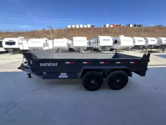 New 2026 Ironbull 7x14' Dump Trailer 14000# GVW * TARP KIT * 5X16 SCISSOR HOIST * 10GA FLOOR * FRONT/REAR BULKHEAD * UNDERMOUNT RAMPS
