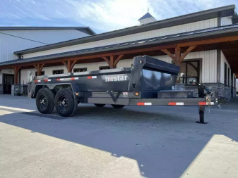 New 2026 Ironbull 7x14' Dump Trailer 14000# GVW * TARP KIT * 5X16 SCISSOR HOIST * 10GA FLOOR * FRONT/REAR BULKHEAD * UNDERMOUNT RAMPS