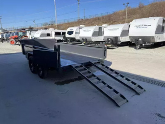 New 2026 Ironbull 7x14' Dump Trailer 14000# GVW * TARP KIT * 5X16 SCISSOR HOIST * 10GA FLOOR * FRONT/REAR BULKHEAD * UNDERMOUNT RAMPS