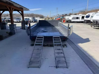 New 2026 Ironbull 7x14' Dump Trailer 14000# GVW * TARP KIT * 5X16 SCISSOR HOIST * 10GA FLOOR * FRONT/REAR BULKHEAD * UNDERMOUNT RAMPS