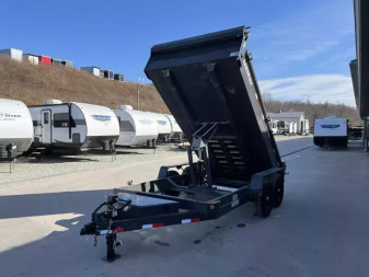 New 2026 Ironbull 7x14' Dump Trailer 14000# GVW * TARP KIT * 5X16 SCISSOR HOIST * 10GA FLOOR * FRONT/REAR BULKHEAD * UNDERMOUNT RAMPS