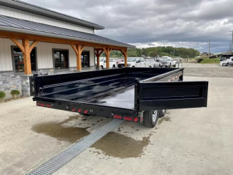 New 2026 Ironbull 8x16' Deckover Dump Trailer 14000# GVW * TARP KIT * 10" I-BEAM FRAME * BED RUNNERS * 12K JACK * FOLD DOWN SIDES * OVERSIZE 5x20 SCISSOR * INTGRATED KEYWAY/10GA WALLS * IRONCLAD WARRANTY