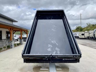 New 2026 Ironbull 8x16' Deckover Dump Trailer 14000# GVW * TARP KIT * 10" I-BEAM FRAME * BED RUNNERS * 12K JACK * FOLD DOWN SIDES * OVERSIZE 5x20 SCISSOR * INTGRATED KEYWAY/10GA WALLS * IRONCLAD WARRANTY