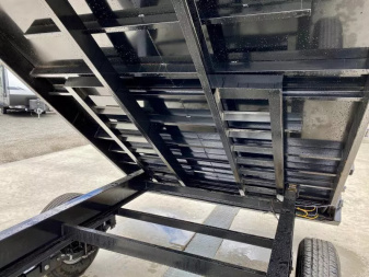 New 2026 Ironbull 8x16' Deckover Dump Trailer 14000# GVW * TARP KIT * 10" I-BEAM FRAME * BED RUNNERS * 12K JACK * FOLD DOWN SIDES * OVERSIZE 5x20 SCISSOR * INTGRATED KEYWAY/10GA WALLS * IRONCLAD WARRANTY