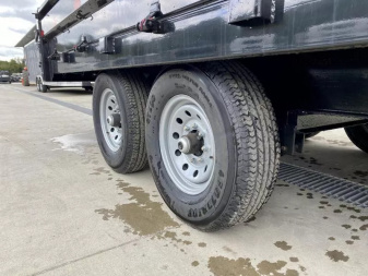 New 2026 Ironbull 8x16' Deckover Dump Trailer 14000# GVW * TARP KIT * 10" I-BEAM FRAME * BED RUNNERS * 12K JACK * FOLD DOWN SIDES * OVERSIZE 5x20 SCISSOR * INTGRATED KEYWAY/10GA WALLS * IRONCLAD WARRANTY