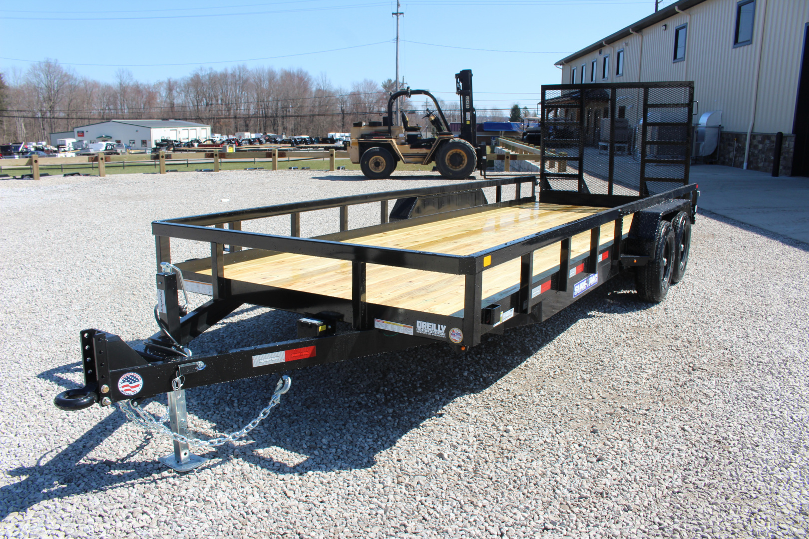 New 2026 Sure-Trac 7' x 18' Tandem Axle Tube Top Landscape Utility Trailer - 10,000# GVW