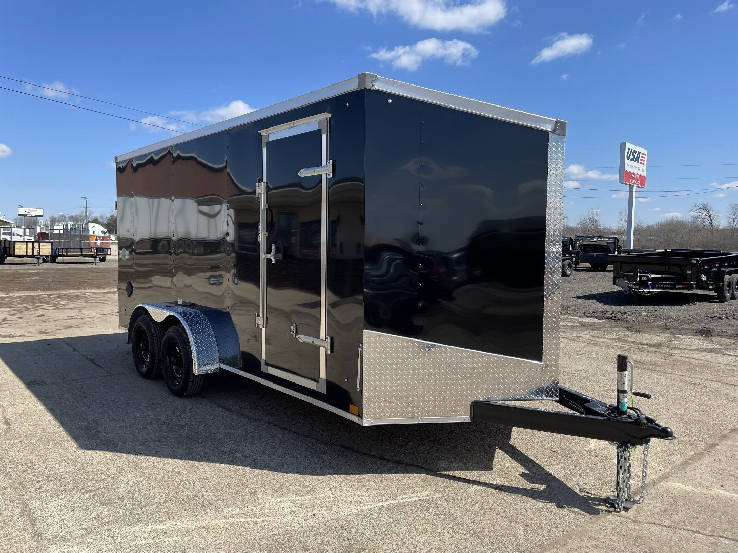 New 2026 Stealth Trailers 7x16 7K BLACK RAMP 6'6" Cargo / Enclosed Trailer
