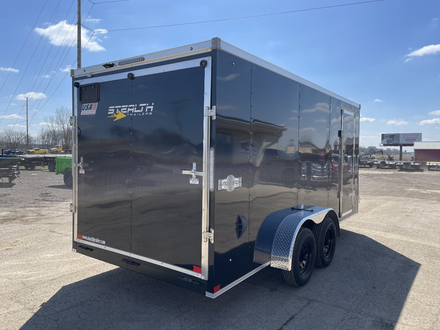 New 2026 Stealth Trailers 7x16 7K BLACK RAMP 6'6" Cargo / Enclosed Trailer