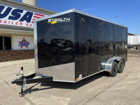 New 2026 Stealth Trailers 7x16 7K BLACK RAMP 6'6" Cargo / Enclosed Trailer