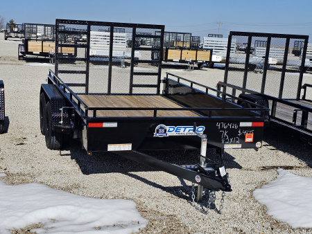 New 2026 Sure-Trac 7 x 12 Steel High Side 7K Utility Trailer