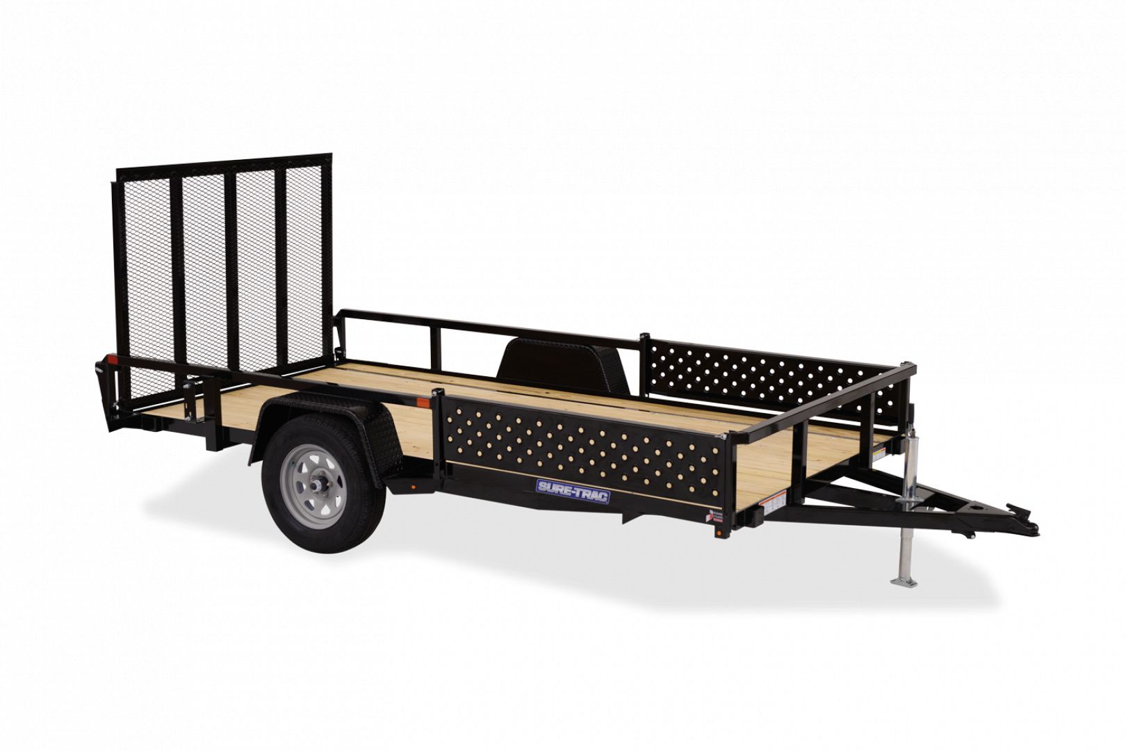 New 2026 Sure-Trac 7 x 14 5K Tube Top ATV Utility Trailer