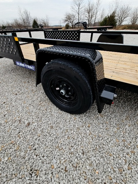 New 2026 Sure-Trac 7 x 14 5K w/ Brakes Tube Top ATV Trailer