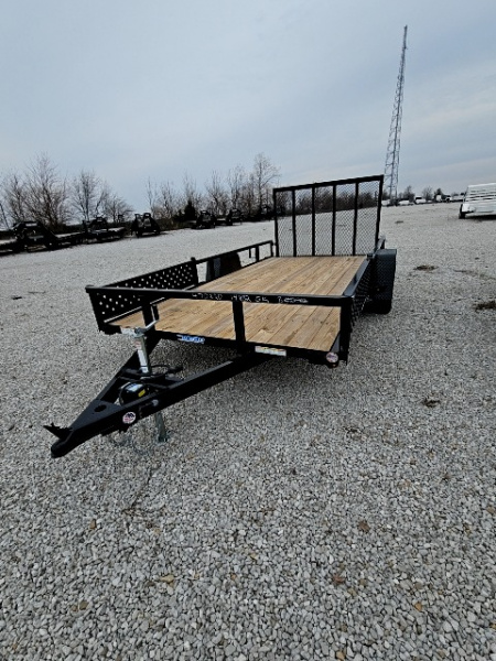 New 2026 Sure-Trac 7 x 14 5K w/ Brakes Tube Top ATV Trailer
