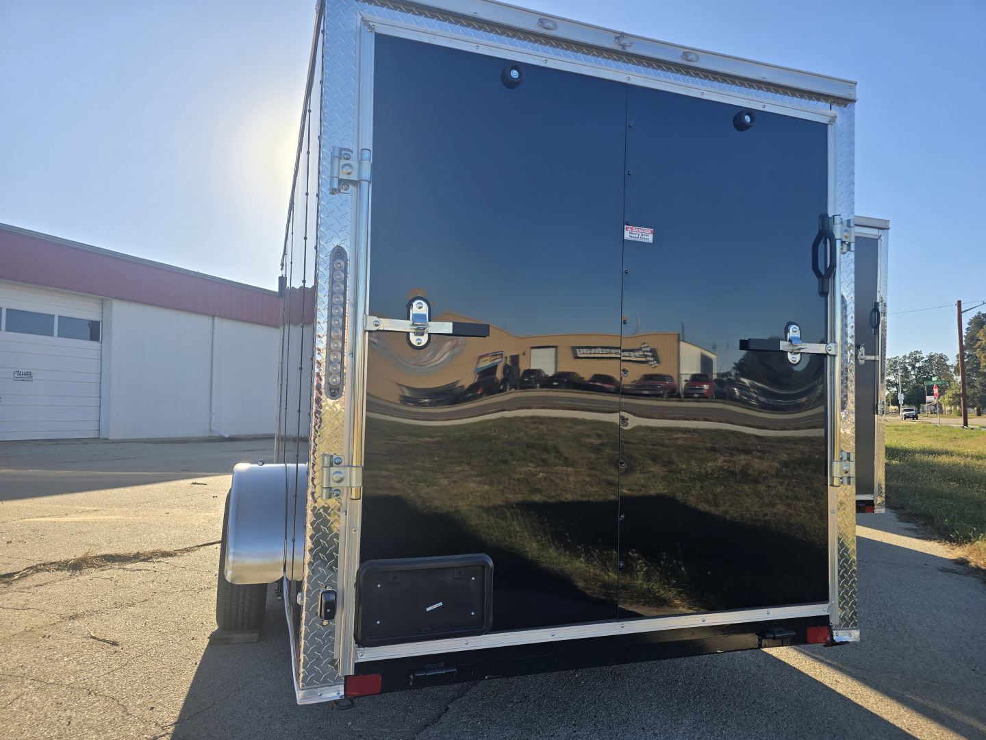 New 2025 Allure Trailers 6x14 Single Axle- Black Color Cargo / Enclosed Trailer