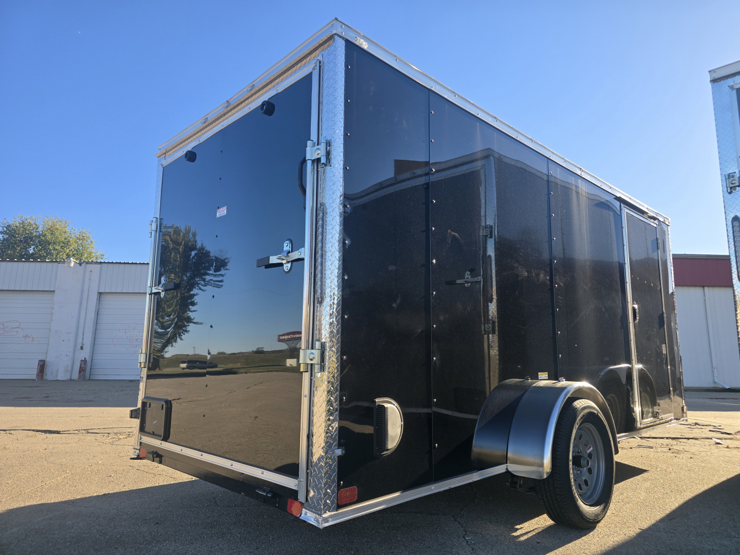 New 2025 Allure Trailers 6x14 Single Axle- Black Color Cargo / Enclosed Trailer