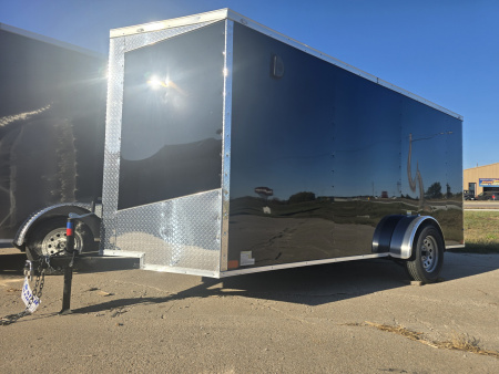 New 2025 Allure Trailers 6x14 Single Axle- Black Color Cargo / Enclosed Trailer