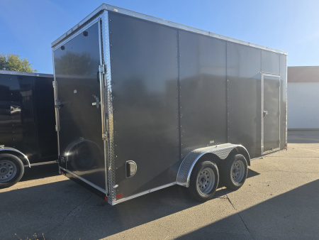 New 2025 Allure Trailers 7x16 Charcoal Color Cargo / Enclosed Trailer