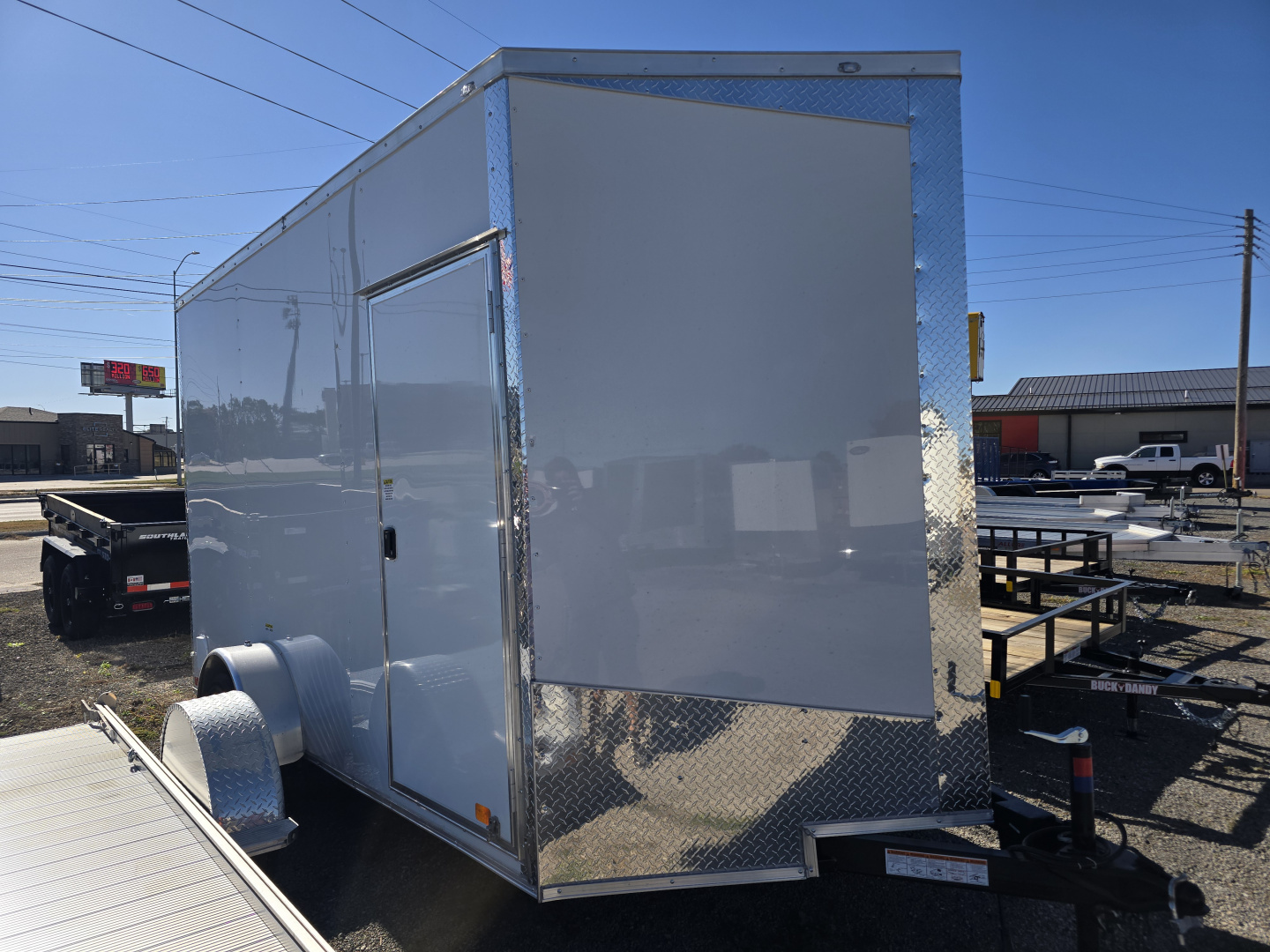 New 2025 Allure Trailers 7x12 Single Axle-White Color Cargo / Enclosed Trailer