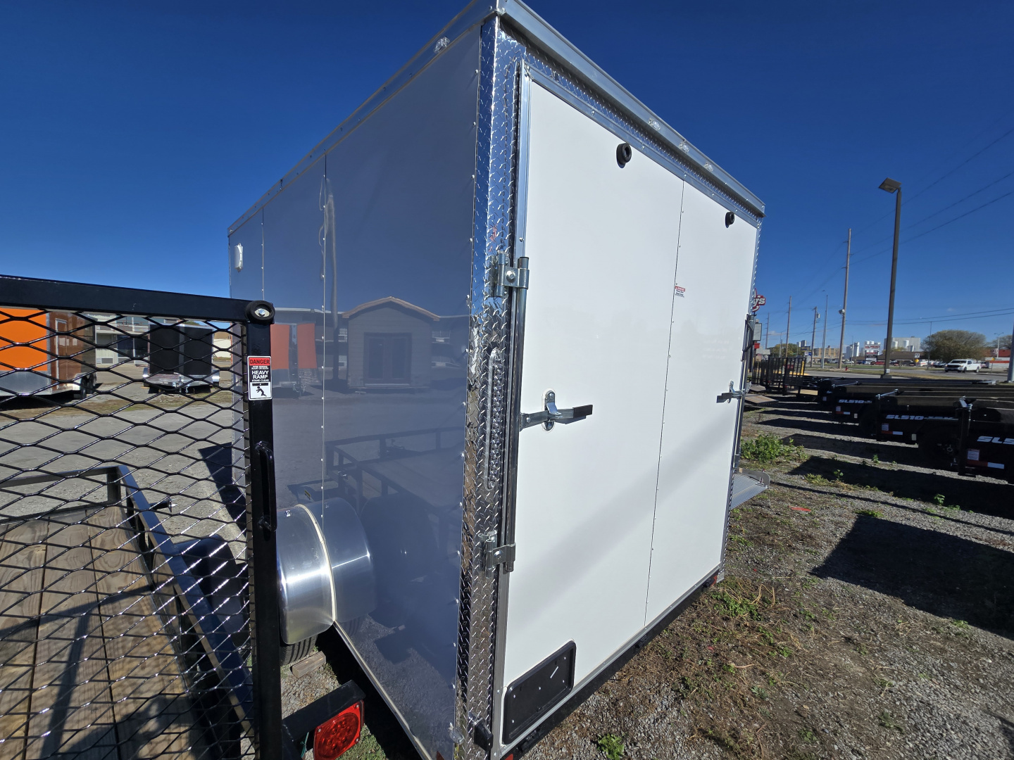 New 2025 Allure Trailers 7x12 Single Axle-White Color Cargo / Enclosed Trailer