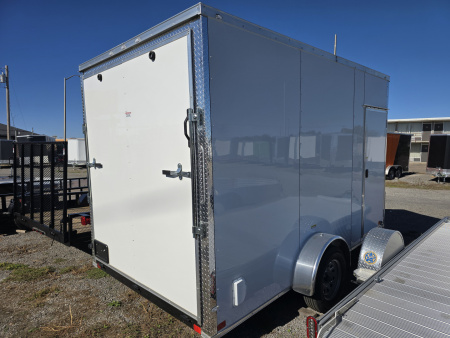 New 2025 Allure Trailers 7x12 Single Axle-White Color Cargo / Enclosed Trailer