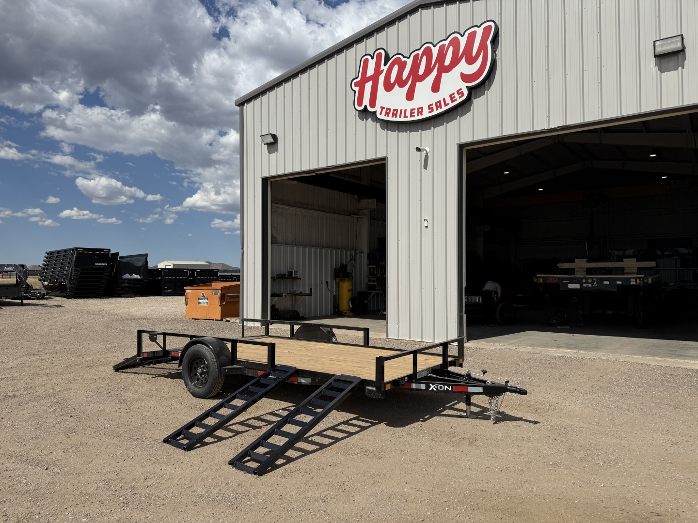 New 2026 X-On 77"x14' Single Axle Utility Trailer - U2