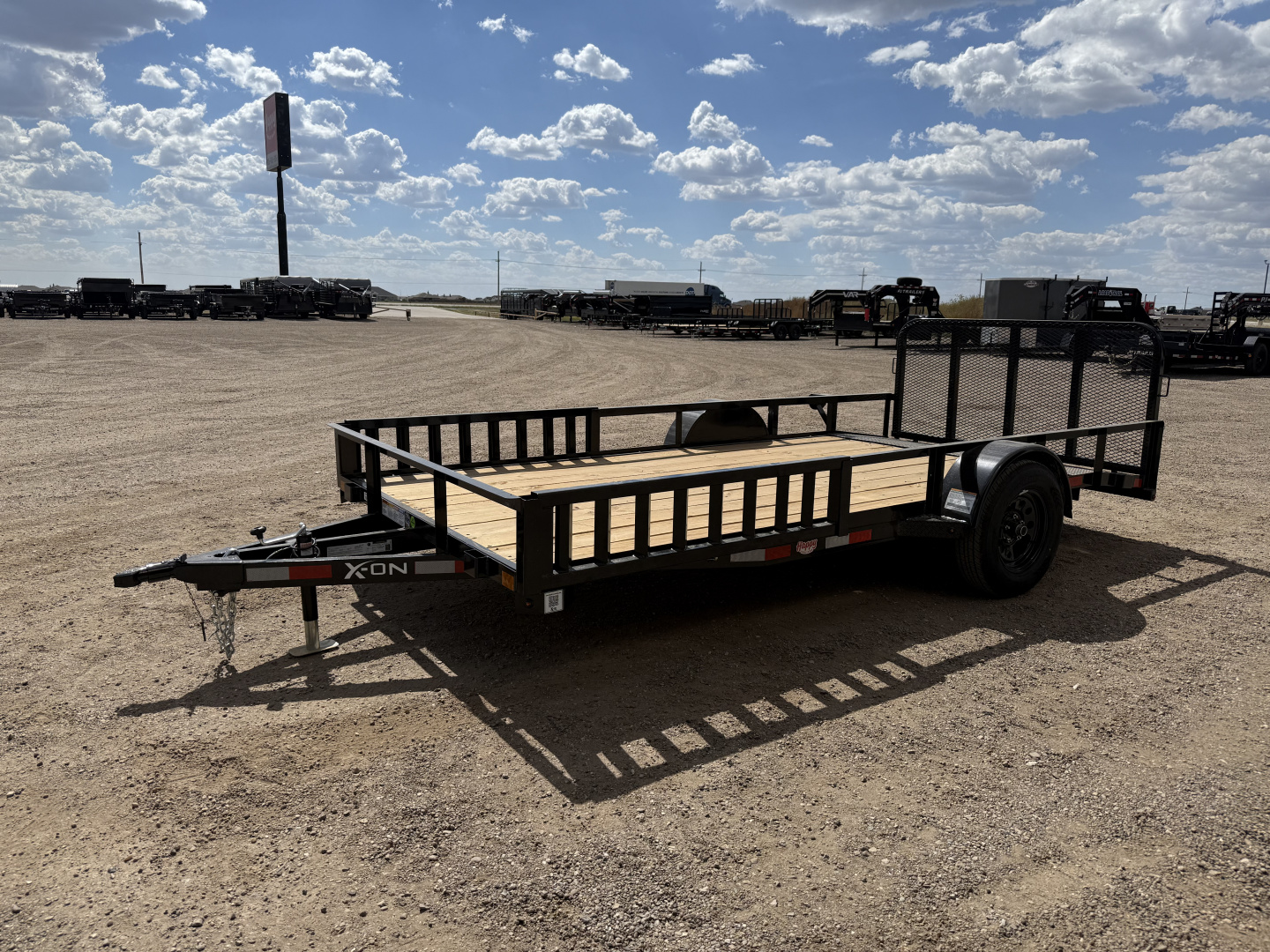 New 2026 X-On 77"x14' Single Axle Utility Trailer - U2