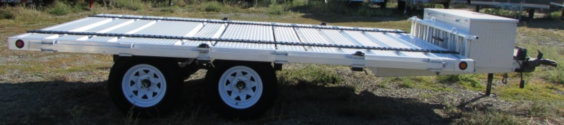 Used 2010 C&B Trailers A-ATV7X14 TA Flatbed Trailer