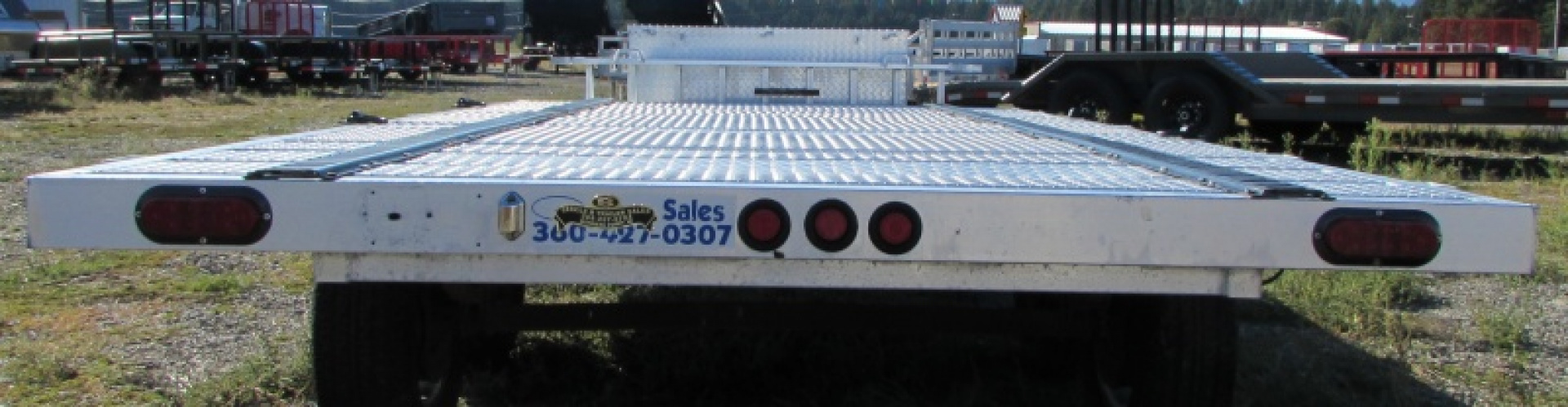 Used 2010 C&B Trailers A-ATV7X14 TA Flatbed Trailer